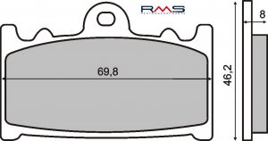 Brzdové obloženie RMS organické