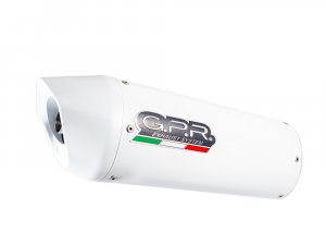 Koncovka výfuku Slip-on GPR ALBUS White glossy including removable db killer and link pipe