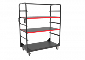 Fairing trolley with 3 shelves LV8 červené