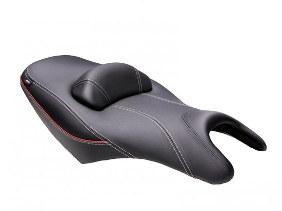 Komfortné sedadlo SHAD SHY0T5329H vyhrievané čierno/ červené,šedý šev