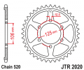 Reťazová rozeta JT JTR 2020-51 51T, 520