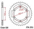 Hliníková reťazová rozeta JT JTA 251-49 49T, 520