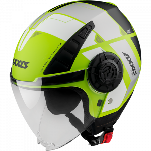 Otvorená helma JET AXXIS METRO ABS coll B3 matná fluor žltá XS