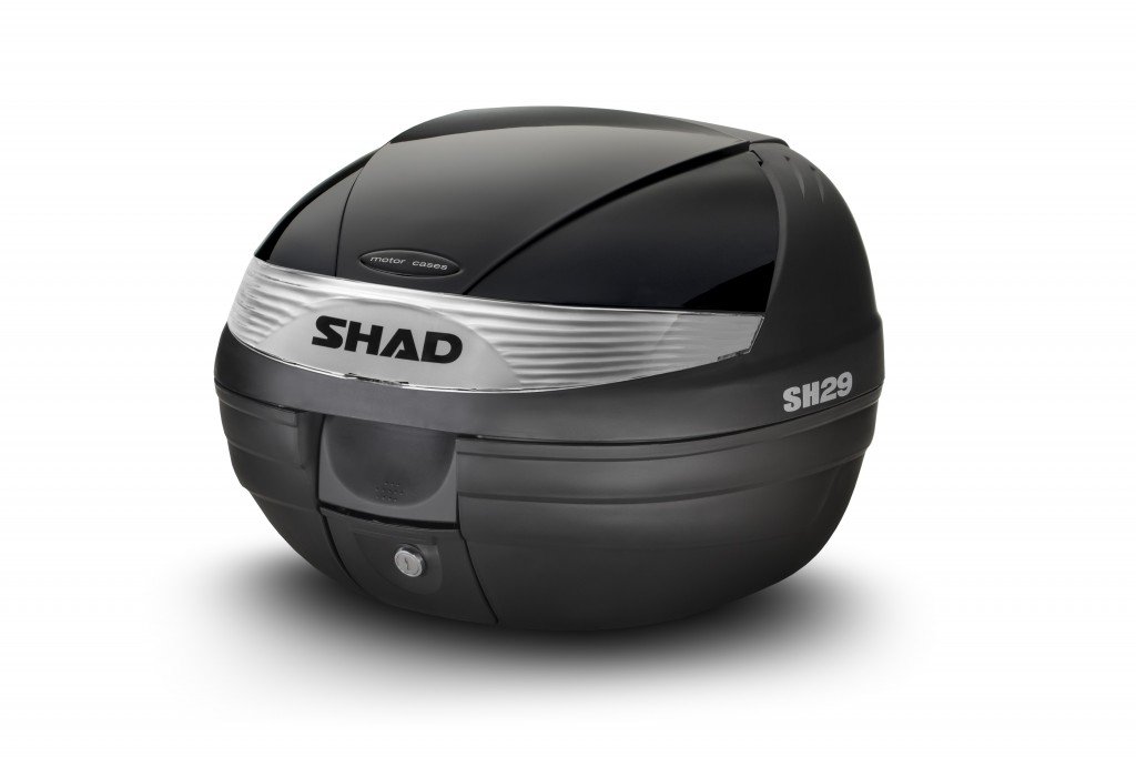Topcase - s farebným krytom SHAD SH29 Metalická  čierna