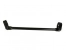 Bar and two-screw clamp kit for handlebar ACCOSSATO variable diameter 28/28,5 mm, lenght 200 mm čierna